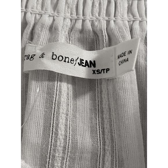 Rag & Bone Drew Off the Shoulder White Top size XSmall - Picture 5 of 12